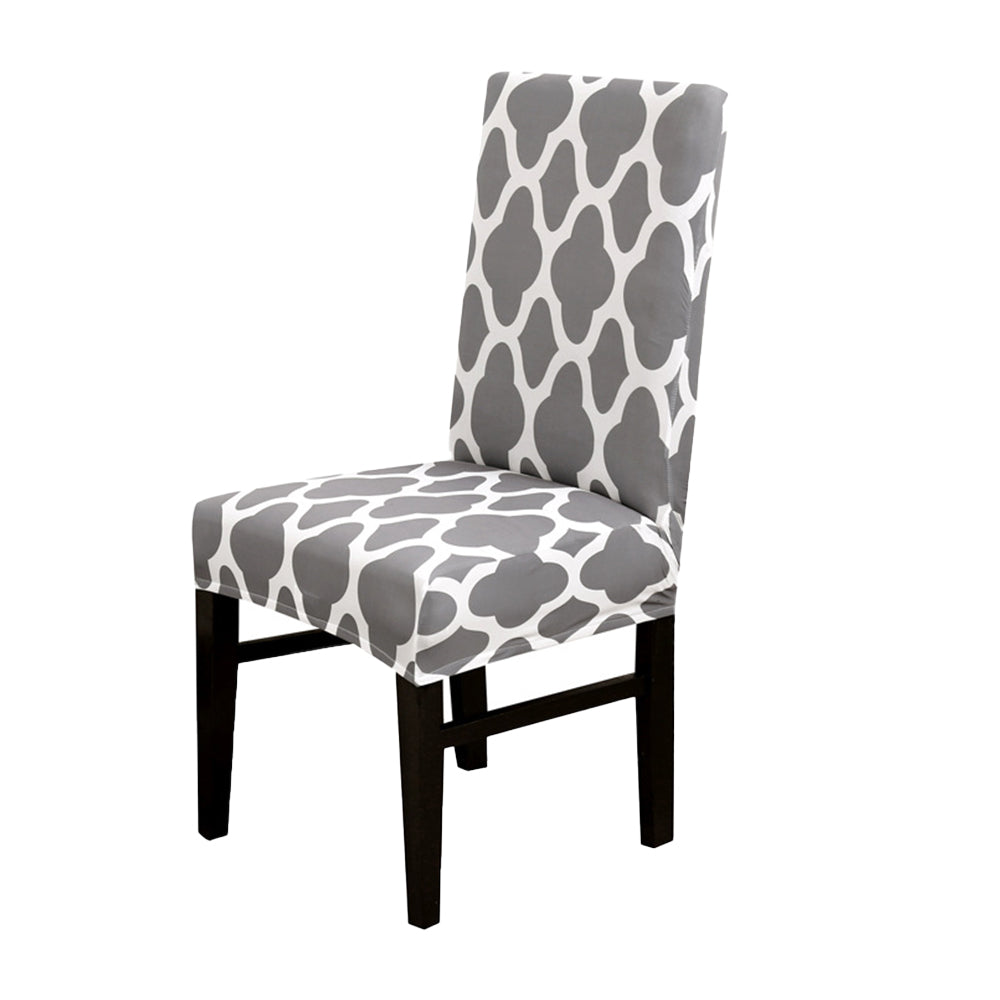 Chair Cover Elastic Dining Chair Protective Covers Stretch Chair Covers Slipcovers for Home Use-Grey