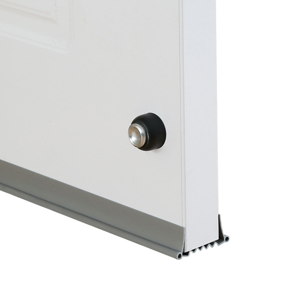 Bottom of Door Draft Stopper Door Sweep for Exterior Interior Weather Stripping Door Seal -Grey