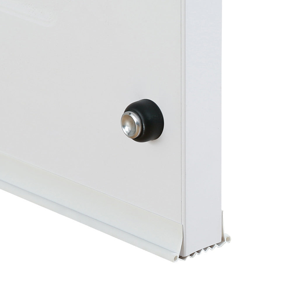 Bottom of Door Draft Stopper Door Sweep for Exterior Interior Weather Stripping Door Seal -White