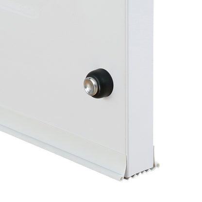 Bottom of Door Draft Stopper Door Sweep for Exterior Interior Weather Stripping Door Seal -White