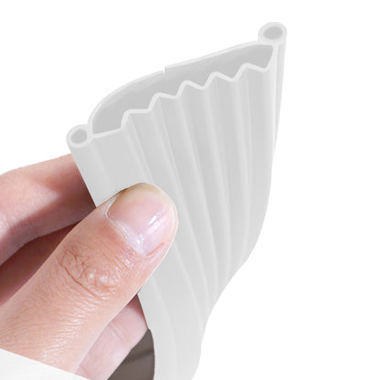 Bottom of Door Draft Stopper Door Sweep for Exterior Interior Weather Stripping Door Seal -White