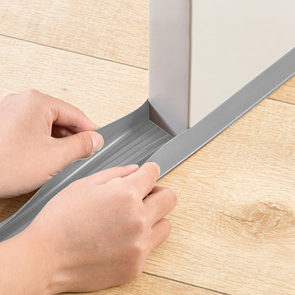 Bottom of Door Draft Stopper Door Sweep for Exterior Interior Weather Stripping Door Seal -Grey