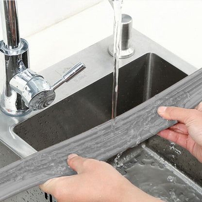 Bottom of Door Draft Stopper Door Sweep for Exterior Interior Weather Stripping Door Seal -Grey