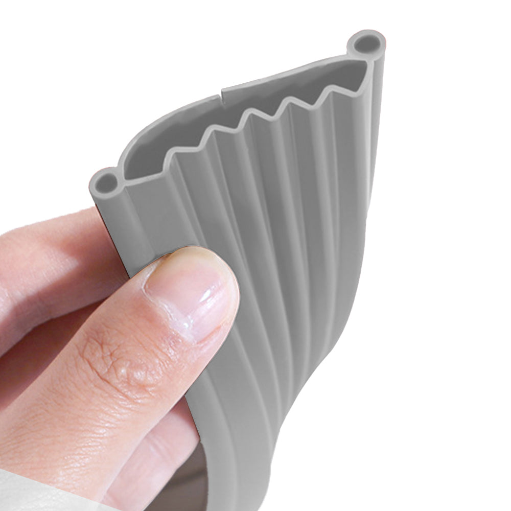 Bottom of Door Draft Stopper Door Sweep for Exterior Interior Weather Stripping Door Seal -Grey