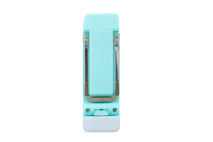 Book Light Clip-On USB Rechargeable Reading Lamp Adjust Angle LED Reading Light-Green