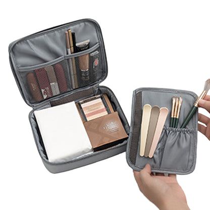 6Pcs Compression Packing Cubes Suitcase Organizer Bag Luggage Storage -Grey