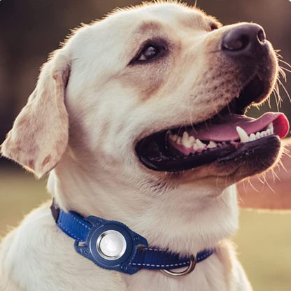 Protector Airtag Dog Collar Holder Water-resistant Airtag Case Compatible with Cat Dog Collar -Royal blue