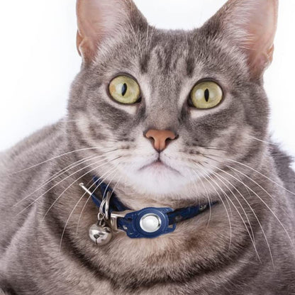 Protector Airtag Dog Collar Holder Water-resistant Airtag Case Compatible with Cat Dog Collar -Royal blue