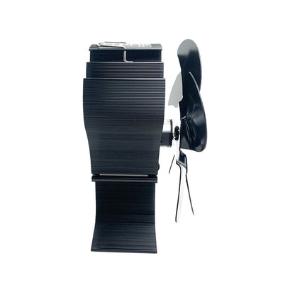 6 Blade Fireplace Fan Heat Self-Powered Wood Stove Top Burner Silent Eco Heater