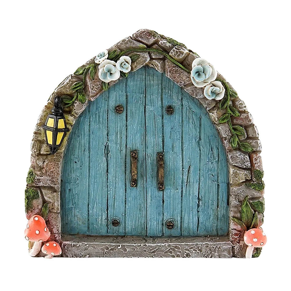 Art Sculpture Decoration Fairy Garden Door Windows Yard Art Sculpture Outdoor Decoration-Style 1