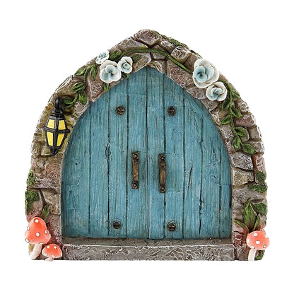 Art Sculpture Decoration Fairy Garden Door Windows Yard Art Sculpture Outdoor Decoration-Style 1