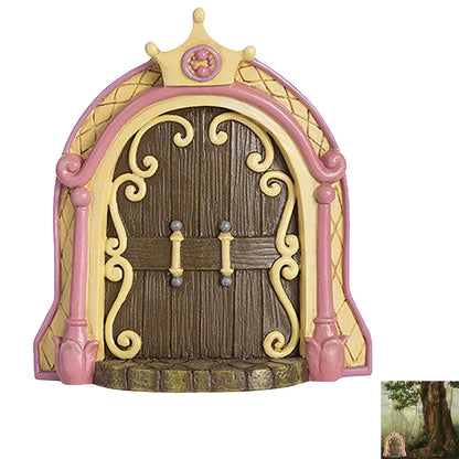 Art Sculpture Decoration Fairy Garden Door Windows Yard Art Sculpture Outdoor Decoration-Style 3