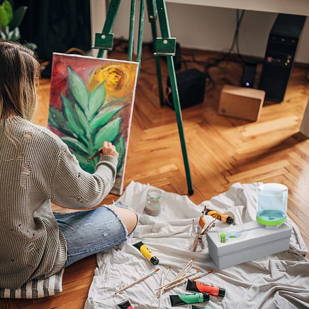 2 X Paintbrush Rinser Running Water Cycle Paint Brush Cleaner Paint Brush Washer Paintbrush Cleaning Tool Art Supplies