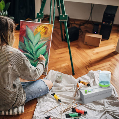 2 X Paintbrush Rinser Running Water Cycle Paint Brush Cleaner Paint Brush Washer Paintbrush Cleaning Tool Art Supplies