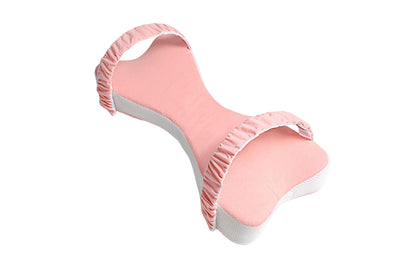 Memory Foam Leg Elevation Pillow for Side Sleeping-Pink