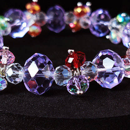 Toy 131 Pieces DIY Bracelet Kids Charm Bracelet Making Kit Beads Bracelet DIY Craft -Purple