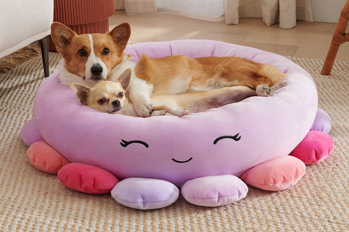 Cat and Dog Bed 40?cm Plush Winter Warm Pet Sleeping Beds-Purple