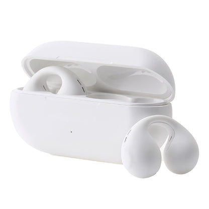 Wireless Headphones Wireless Earbuds Wireless Bluetooth Headphones Ear Clip Bone Conduction Earphones Sports Earbuds -White