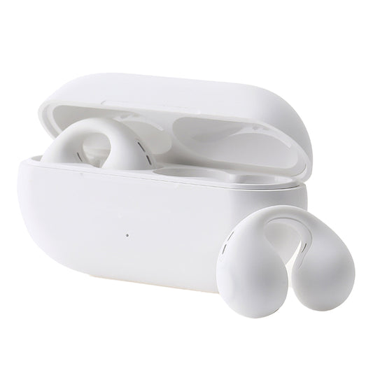 Wireless Headphones Wireless Earbuds Wireless Bluetooth Headphones Ear Clip Bone Conduction Earphones Sports Earbuds -White
