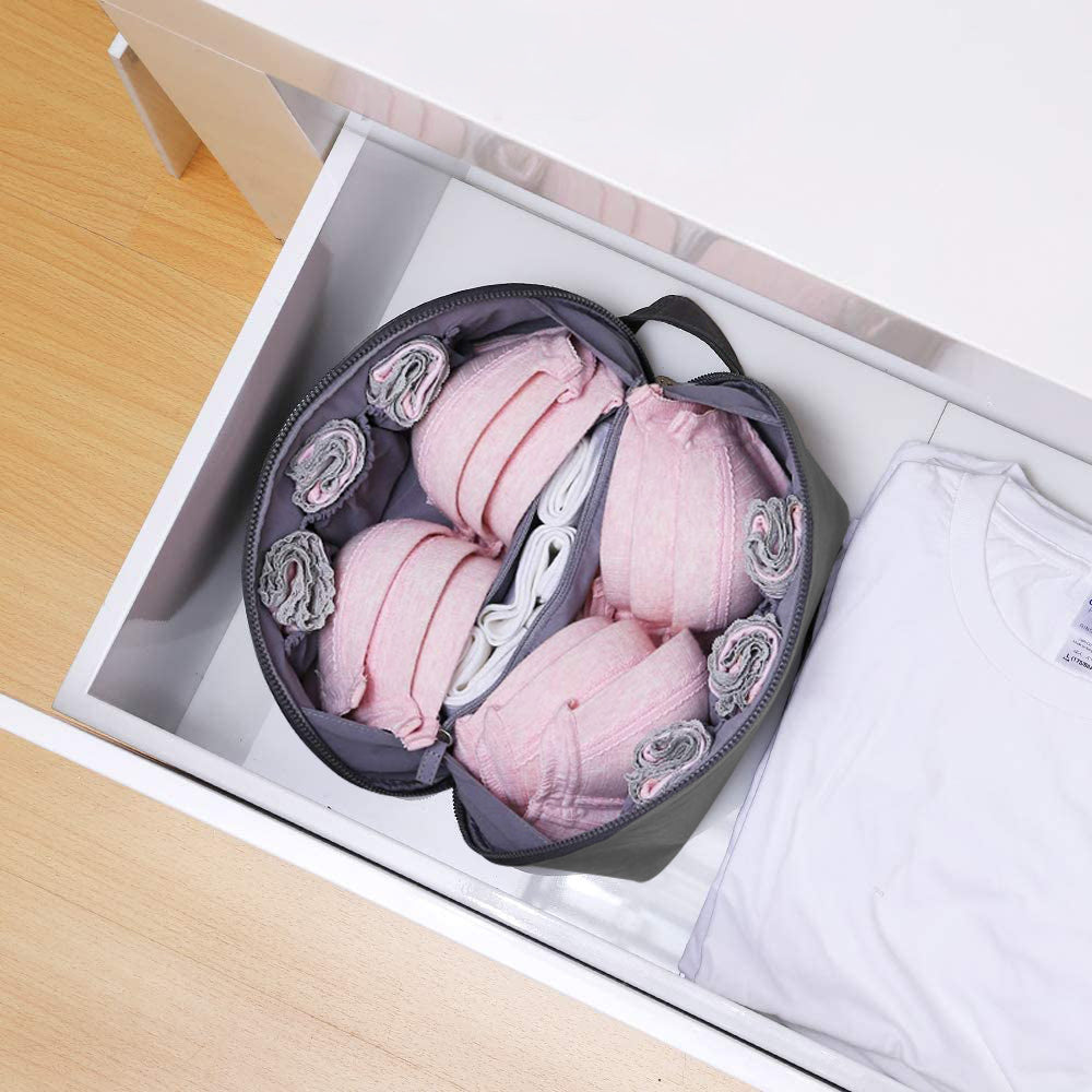 Travel Bra Underwear Storage Bag -Grey