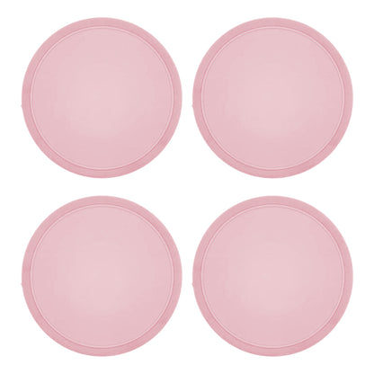 4pcs Castor Oil Pack for Breast Soft Reusable Castor Oil Breast Pads for Relaxing Soothing -Pink
