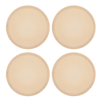 4pcs Castor Oil Pack for Breast Soft Reusable Castor Oil Breast Pads for Relaxing Soothing -Khaki