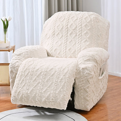 Stretch Recliner Chair Covers Sofa Slipcover Chair Spandex Soft Recliner Slipcover Furniture Protector -Beige