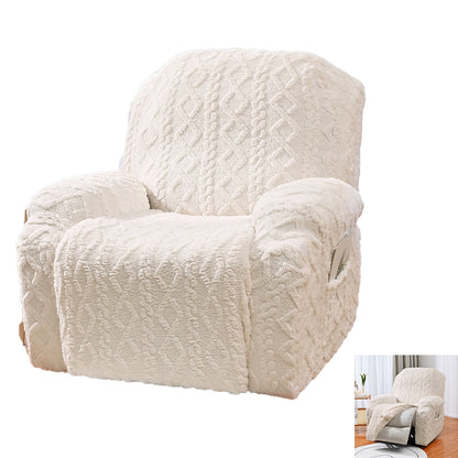 Stretch Recliner Chair Covers Sofa Slipcover Chair Spandex Soft Recliner Slipcover Furniture Protector -Beige