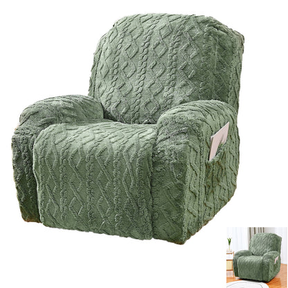Stretch Recliner Chair Covers Sofa Slipcover Chair Spandex Soft Recliner Slipcover Furniture Protector -Green