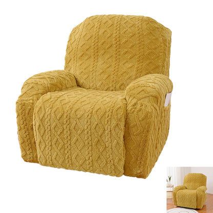 Stretch Recliner Chair Covers Sofa Slipcover Chair Spandex Soft Recliner Slipcover Furniture Protector -Yellow