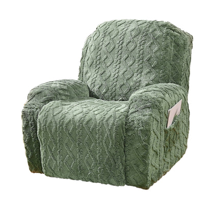 Stretch Recliner Chair Covers Sofa Slipcover Chair Spandex Soft Recliner Slipcover Furniture Protector -Green