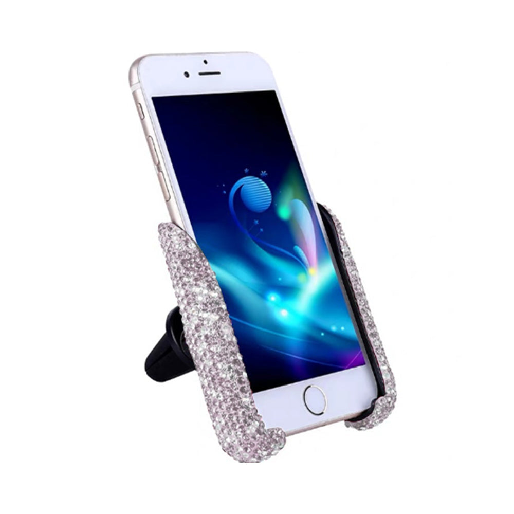 Universal Bling Rhinestones Car Phone Holder Car Air Vent Mount Phone Gravity Holder