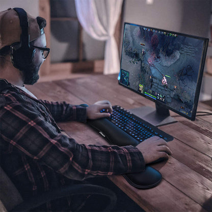 Black Soft Memory Foam Ergonomic Wrist Rest Set