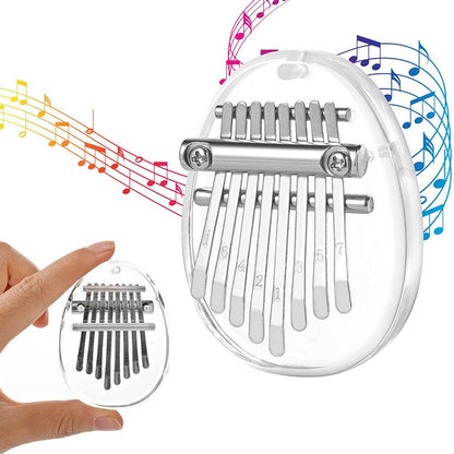 Mini Kalimba Thumb Piano Portable 8 Key Finger Keyboard Musical Instrument Pendant-Style 3