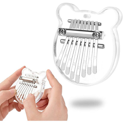 Mini Kalimba Thumb Piano Portable 8 Key Finger Keyboard Musical Instrument Pendant-Style 4