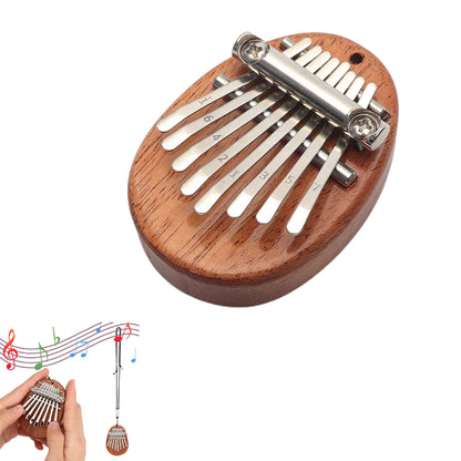 Mini Kalimba Thumb Piano Portable 8 Key Finger Keyboard Musical Instrument Pendant-Style 1