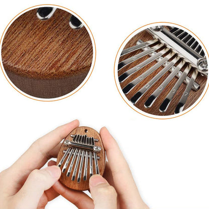 Mini Kalimba Thumb Piano Portable 8 Key Finger Keyboard Musical Instrument Pendant-Style 1