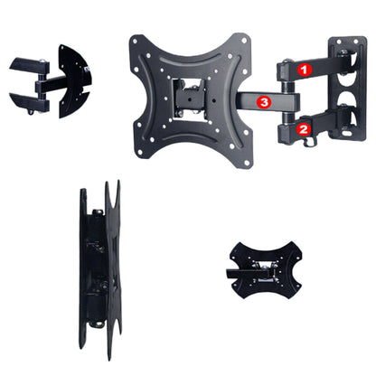 Full Motion TV Wall Mount Bracket Swivel Tilt