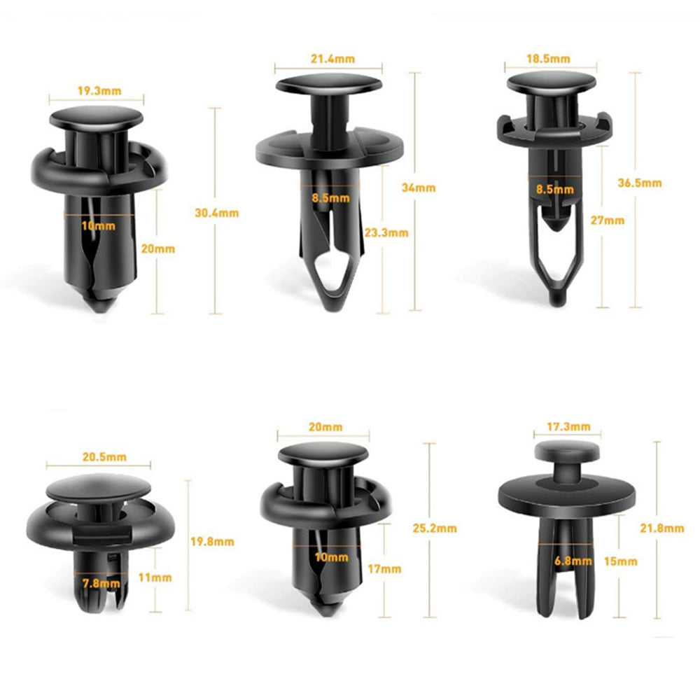 120PCS Car Bumper Retainer Clips Expansion Screws Replacement Kit