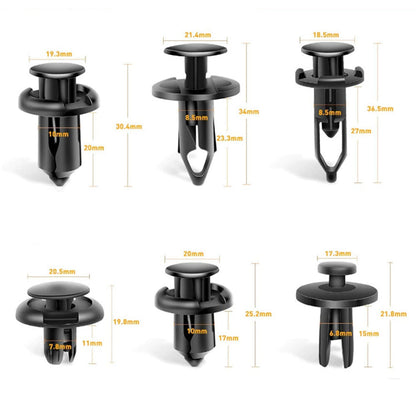 120PCS Car Bumper Retainer Clips Expansion Screws Replacement Kit