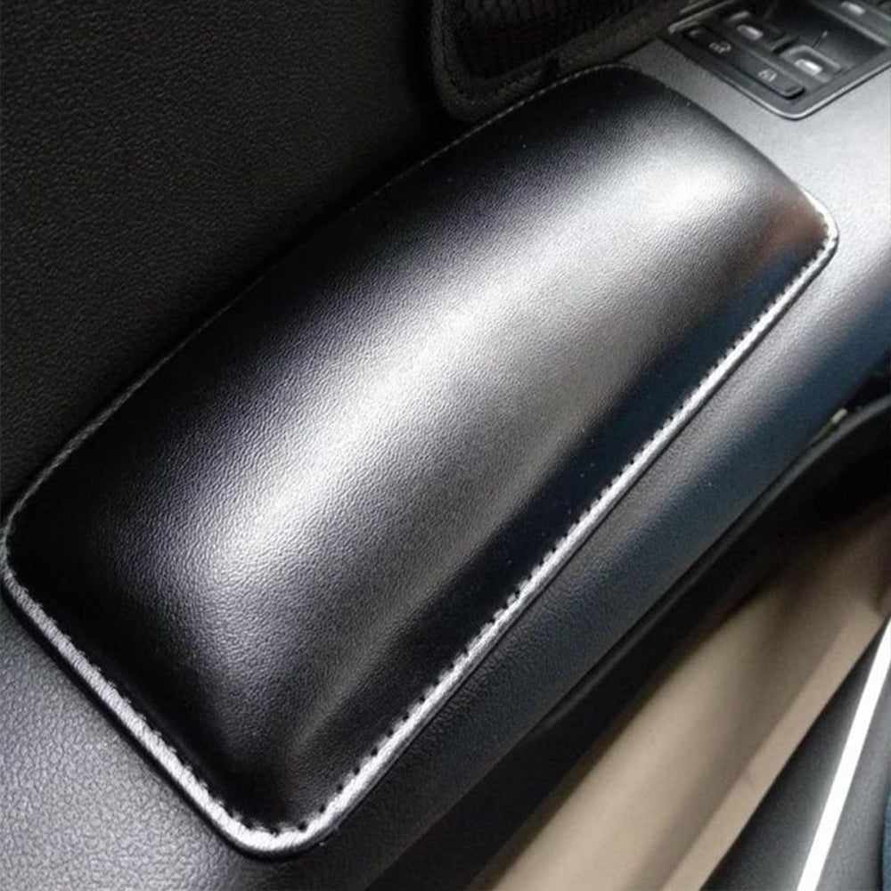 4Pcs Self-Adhesive Leather Car Knee Leg Elbow Pad Armrest Support Cushion Car Accessories