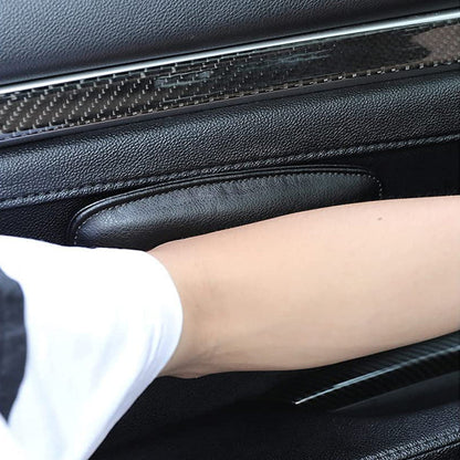 4Pcs Self-Adhesive Leather Car Knee Leg Elbow Pad Armrest Support Cushion Car Accessories