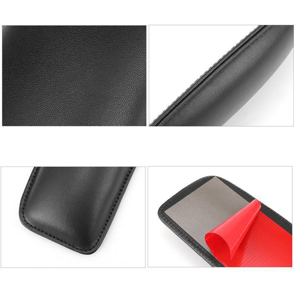 4Pcs Self-Adhesive Leather Car Knee Leg Elbow Pad Armrest Support Cushion Car Accessories
