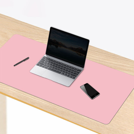 Large Double-Sided PU Leather Desk Pad Mouse Pad Extended Computer Keyboard Mat