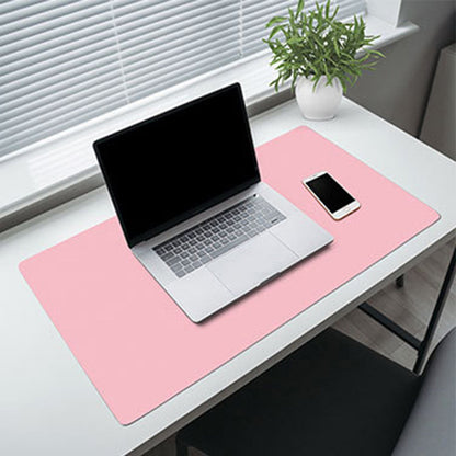 Large Double-Sided PU Leather Desk Pad Mouse Pad Extended Computer Keyboard Mat