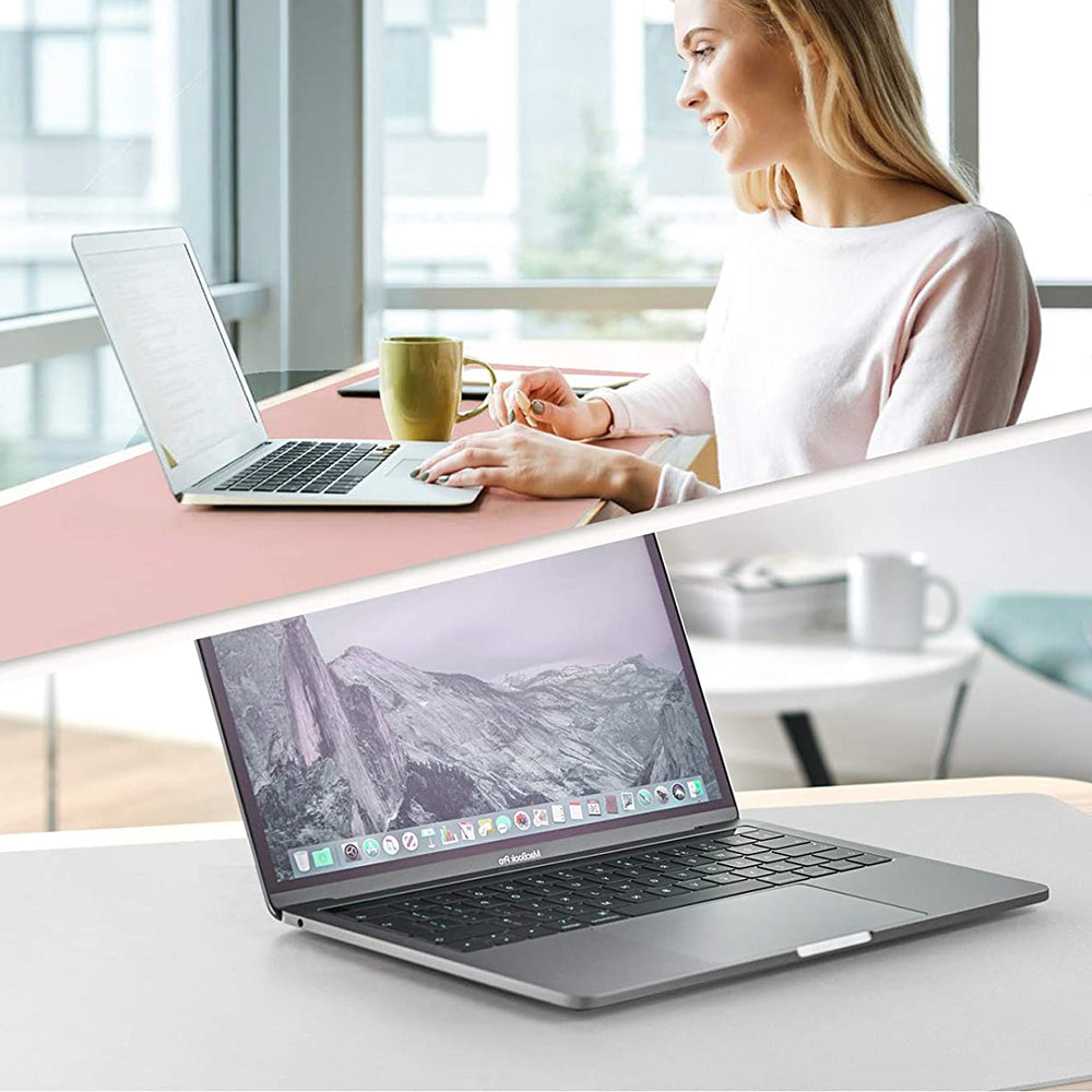 Large Double-Sided PU Leather Desk Pad Mouse Pad Extended Computer Keyboard Mat