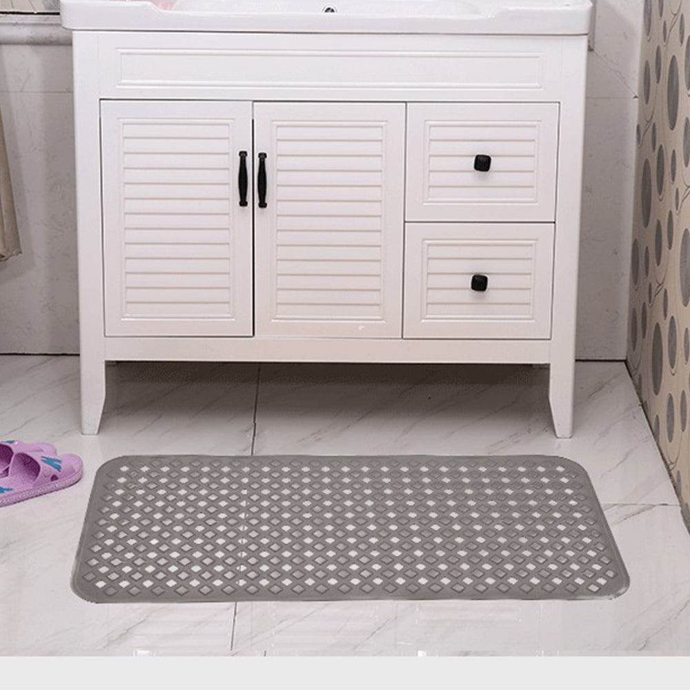Bath Tub and Shower Mat Bathroom Non-slip Mat with Drain Hole and Suction Cup
