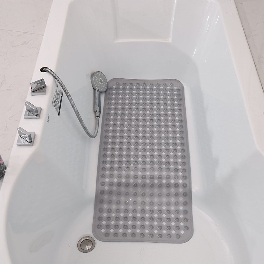 Bath Tub and Shower Mat Bathroom Non-slip Mat with Drain Hole and Suction Cup