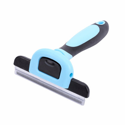 Pet Dog Cat Grooming Comb Brush Hair Remover Deshedding Tool Blue