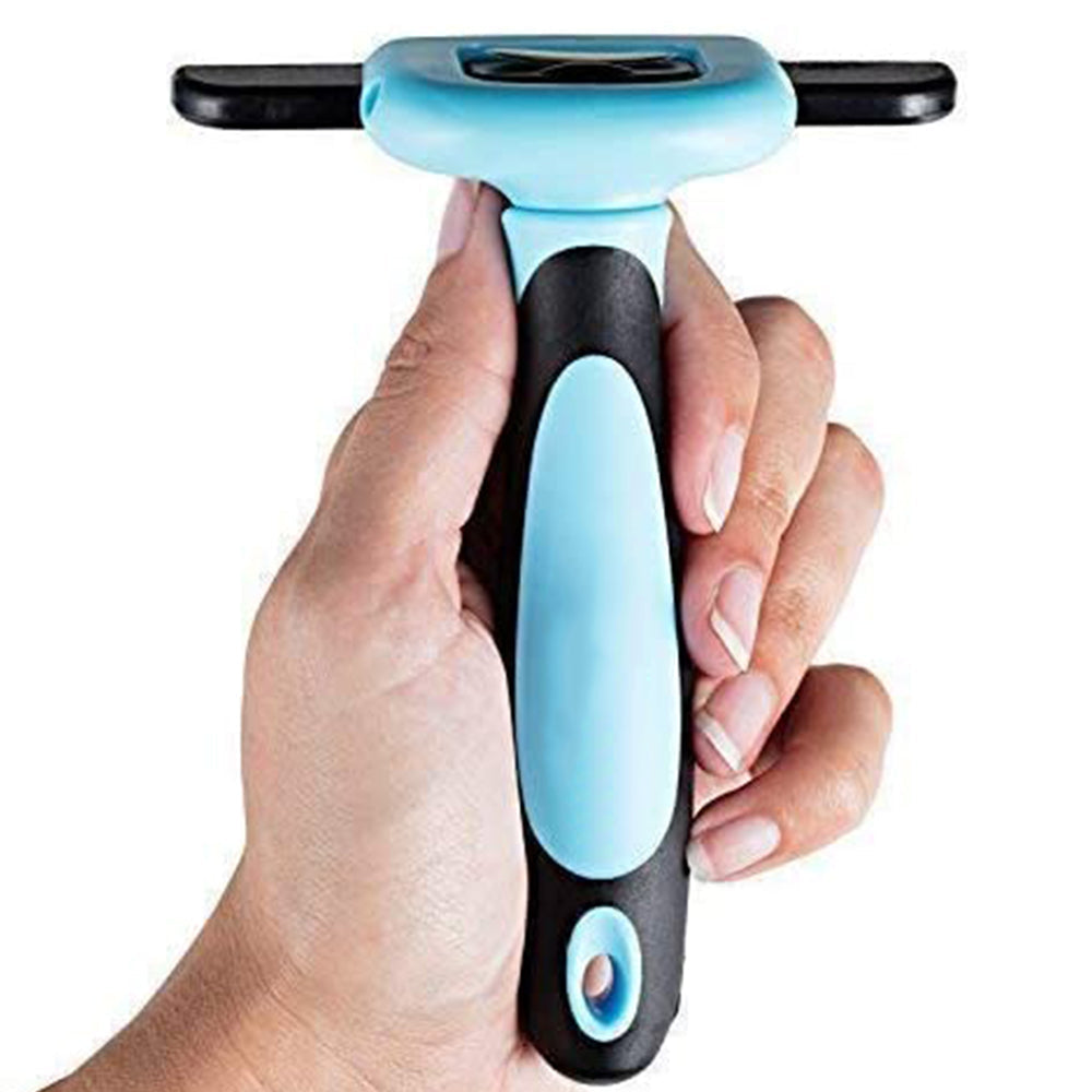 Pet Dog Cat Grooming Comb Brush Hair Remover Deshedding Tool Blue